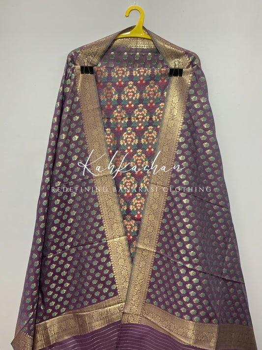 COTTON ZARI RESHAM TILFI SUIT
