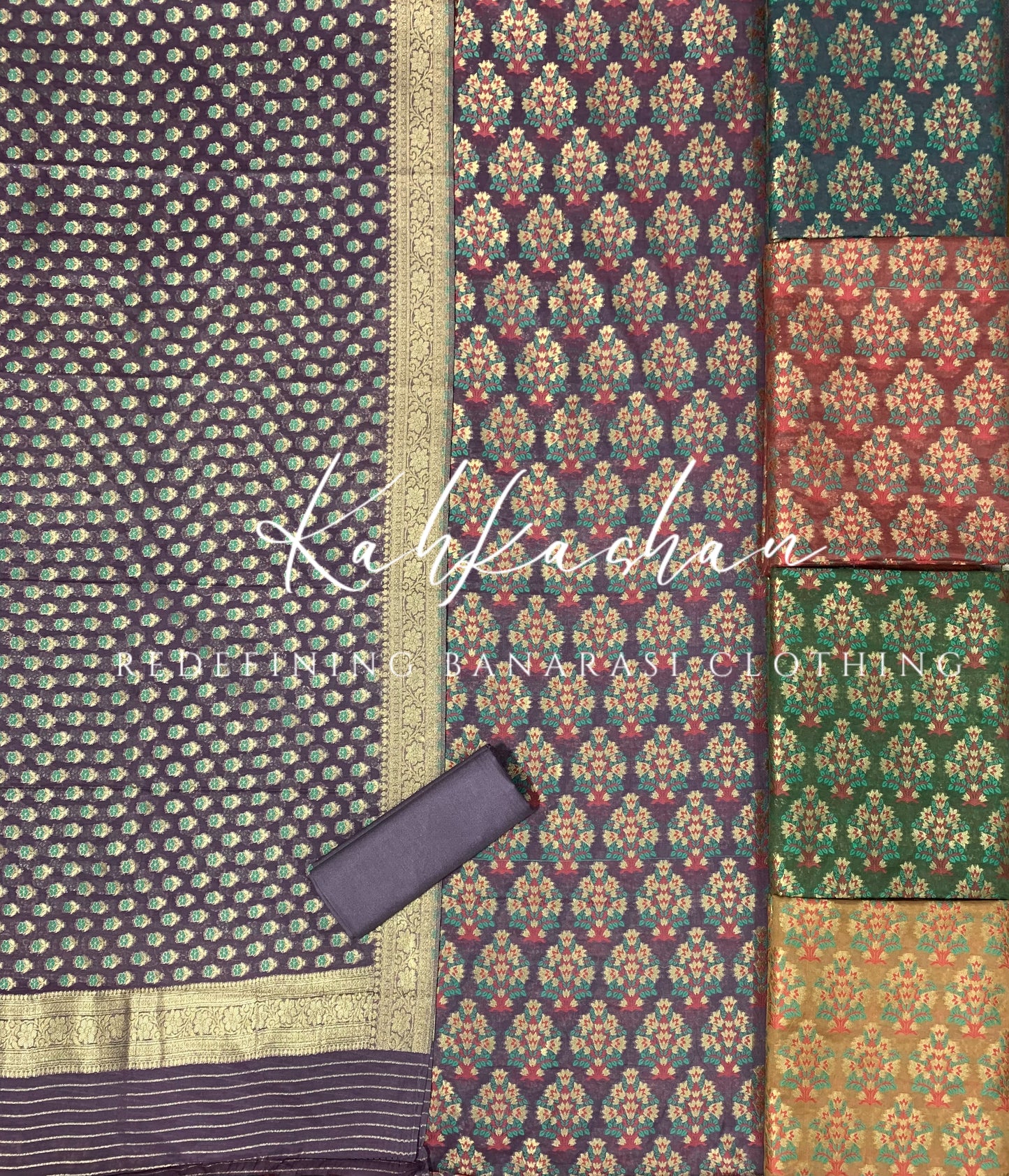 COTTON ZARI RESHAM TILFI SUIT